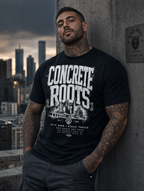 T-Shirt "Concrete Roots" – Urban Streetwear S–5XL | Black Ursus
