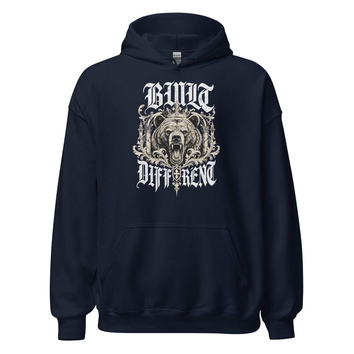 Gym Hoodie "BULID" - Streetwear - size_range | Black Ursus