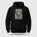 Gym Hoodie "BULID" - Streetwear - size_range | Black Ursus