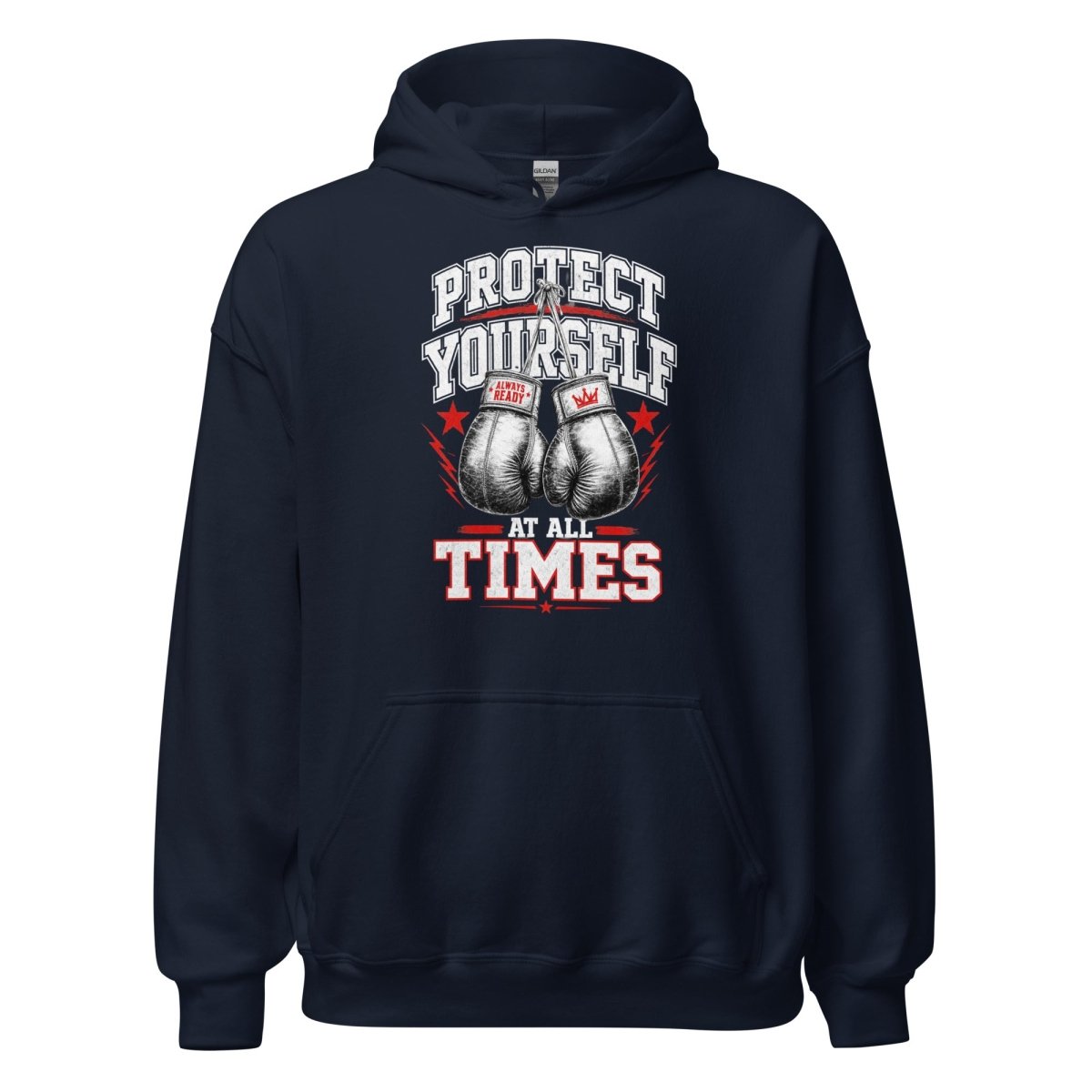 Gym Hoodie "PROTECT YOURSELF" - Streetwear - size_range | Black Ursus