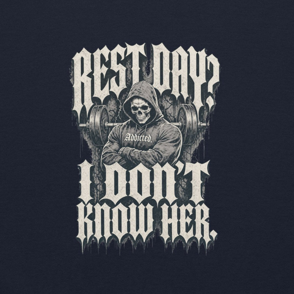 Gym Hoodie "REST DAY" – Unisex Streetwear, S–5XL | Black Ursus - Streetwear - size_range | Black Ursus