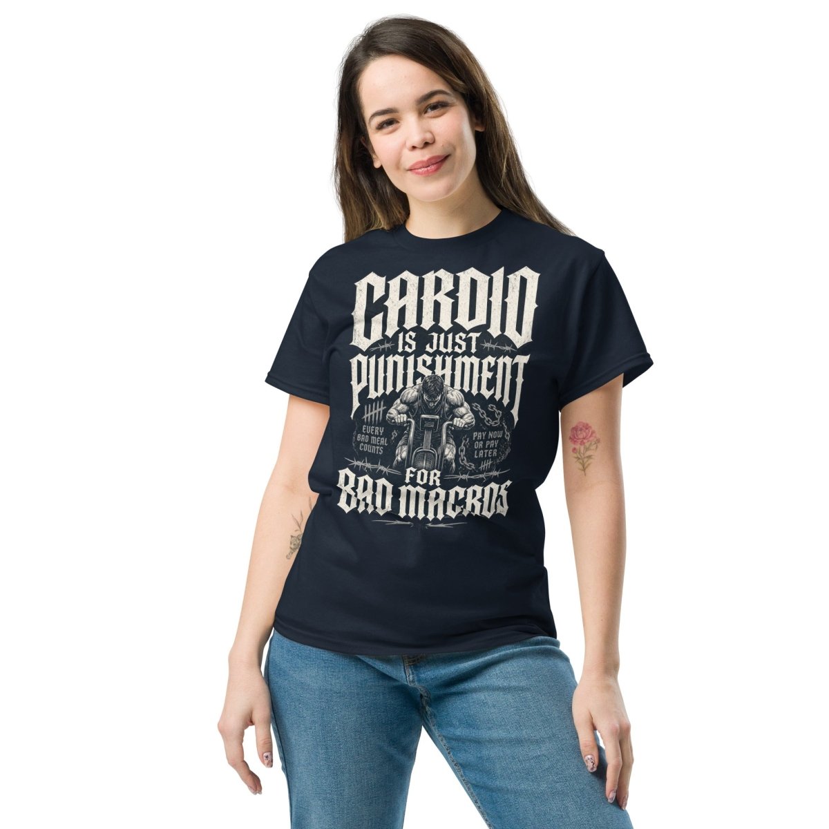 Gym T-Shirt "CARDIO" – Unisex, 180g, S–5XL | Black Ursus - Streetwear - size_range | Black Ursus