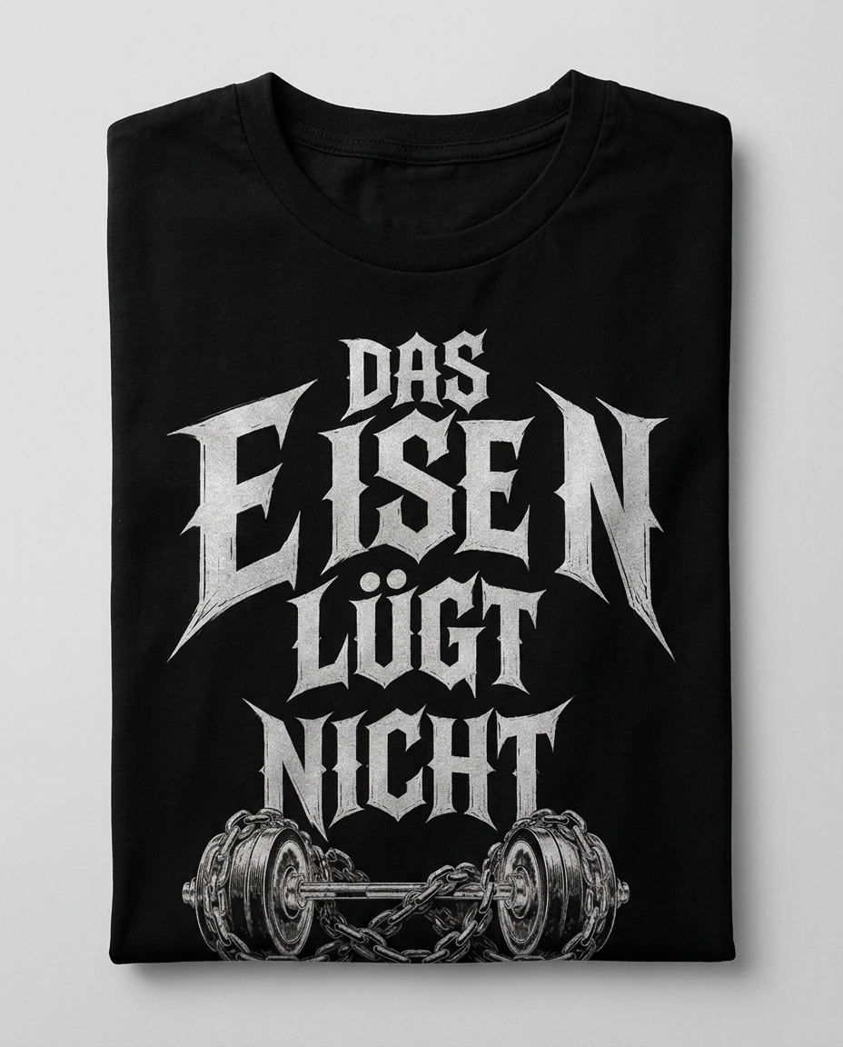 Das Eisen Lügt Nicht T-Shirt Flatlay