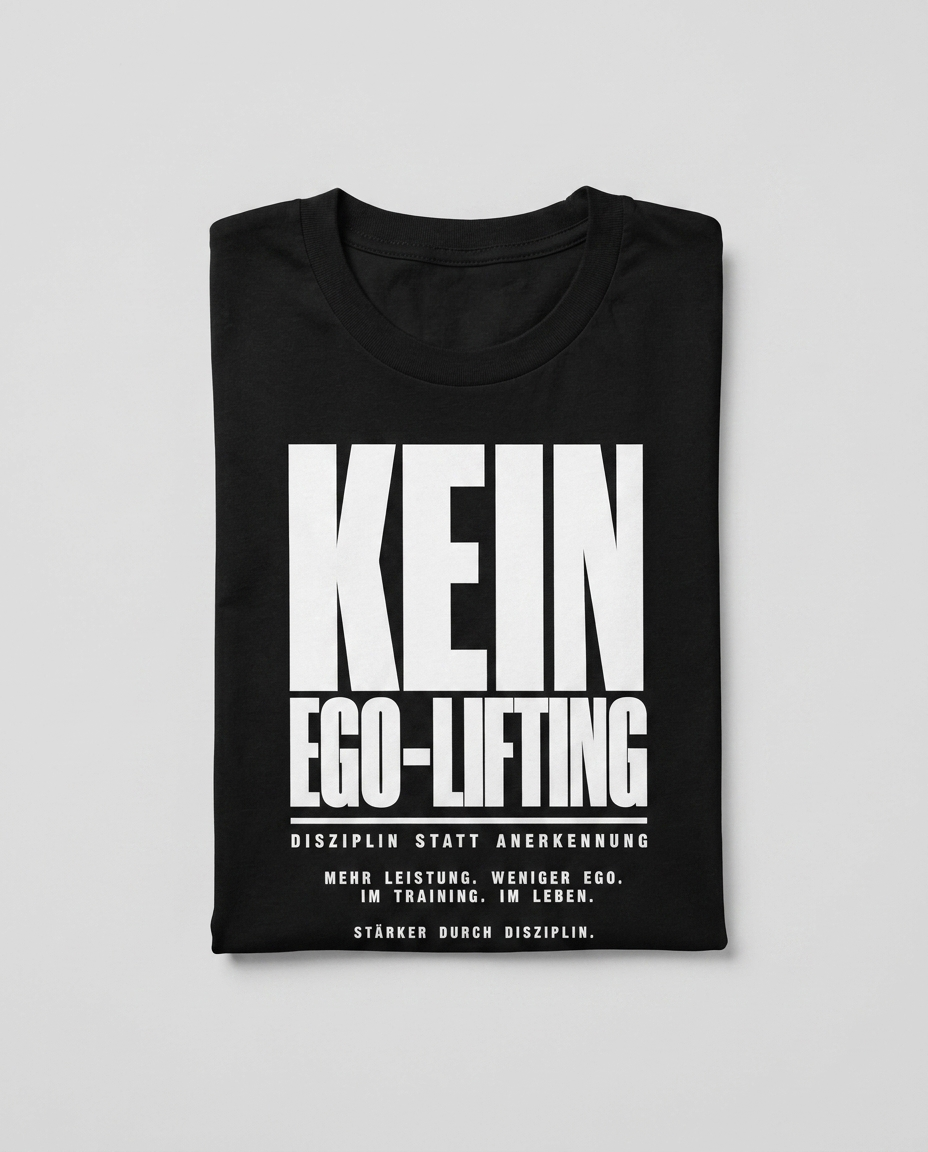 Kein Ego-Lifting T-Shirt Flatlay