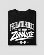 Freihantelbereich Ist Mein Zuhause T-Shirt Flatlay