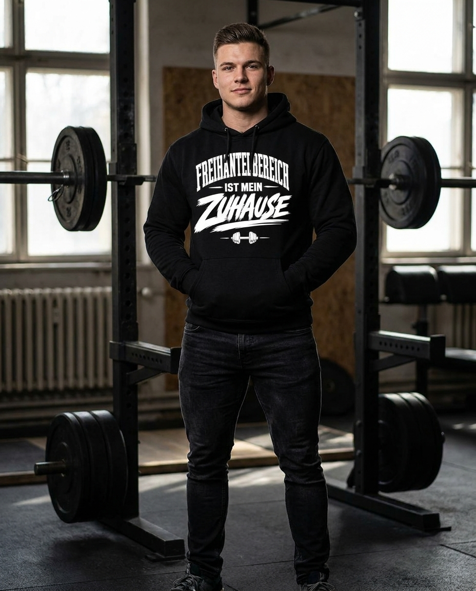 Freihantelbereich Ist Mein Zuhause Hoodie Lifestyle