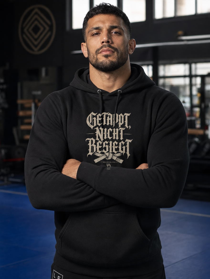 Hoodie "GETAPPT, NICHT BESIEGT" – BJJ & Jiu-Jitsu | Black Ursus