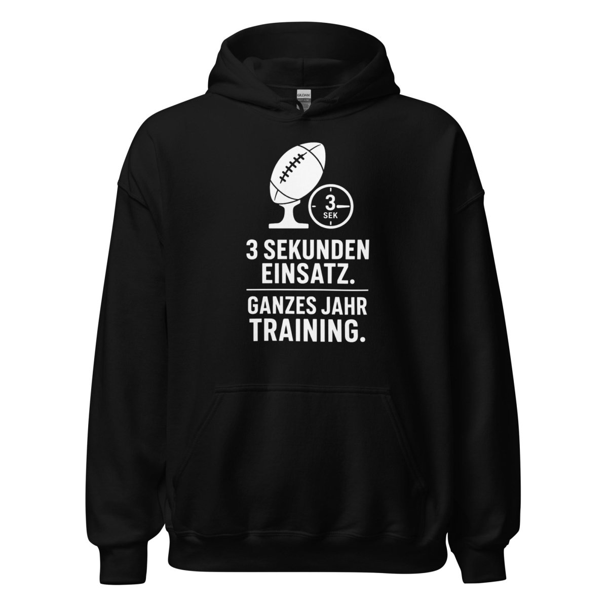 Hoodie "3 Sek." – Gym & Bodybuilding S–5XL | Black Ursus - Streetwear - size_range | Black Ursus