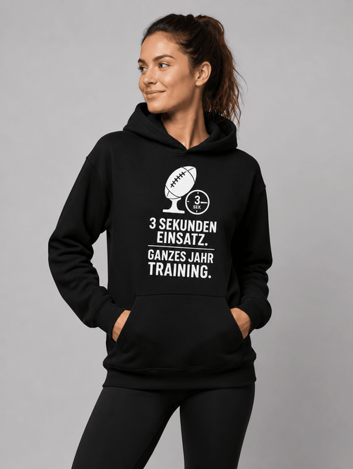 Hoodie "3 Sek." – Gym & Bodybuilding S–5XL | Black Ursus - Streetwear - size_range | Black Ursus