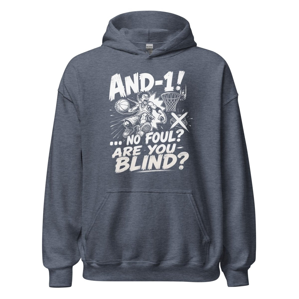 Hoodie "AND 1" – Basketball Streetwear S–5XL | Black Ursus - Streetwear - size_range | Black Ursus