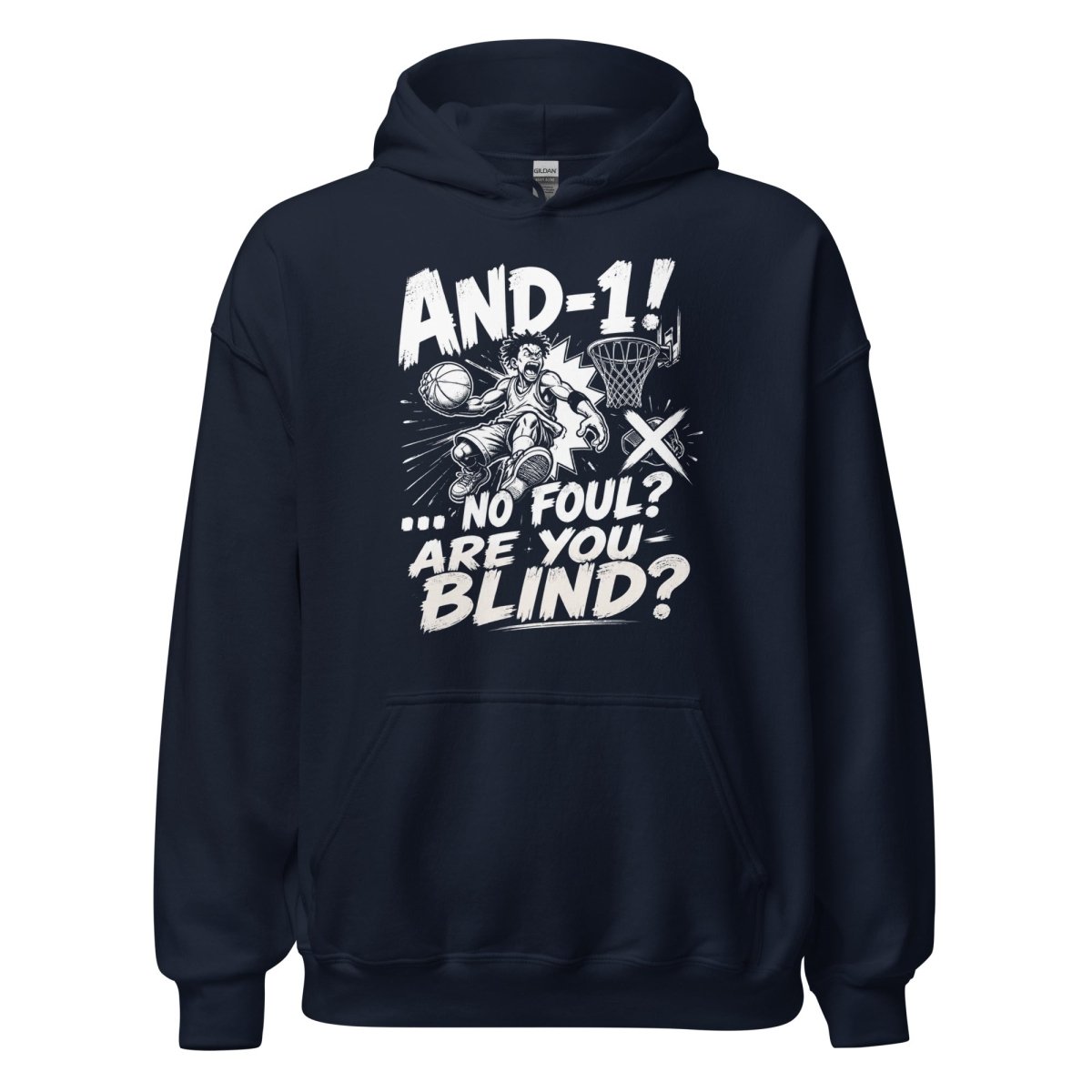 Hoodie "AND 1" – Basketball Streetwear S–5XL | Black Ursus - Streetwear - size_range | Black Ursus