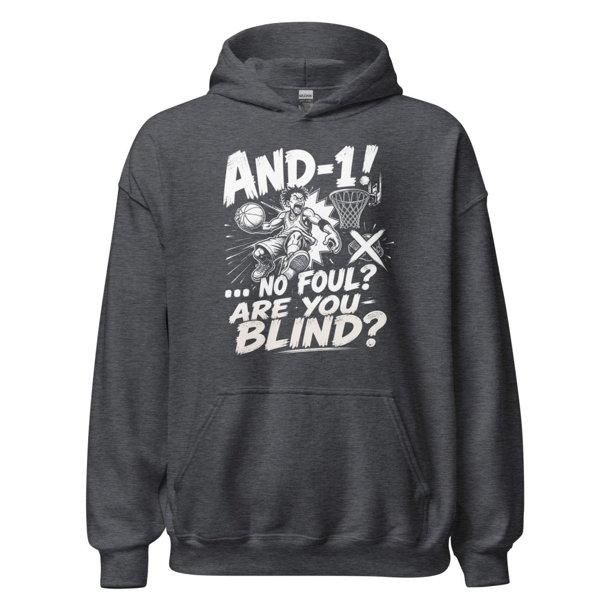 Hoodie "AND 1" – Basketball Streetwear S–5XL | Black Ursus - Streetwear - size_range | Black Ursus
