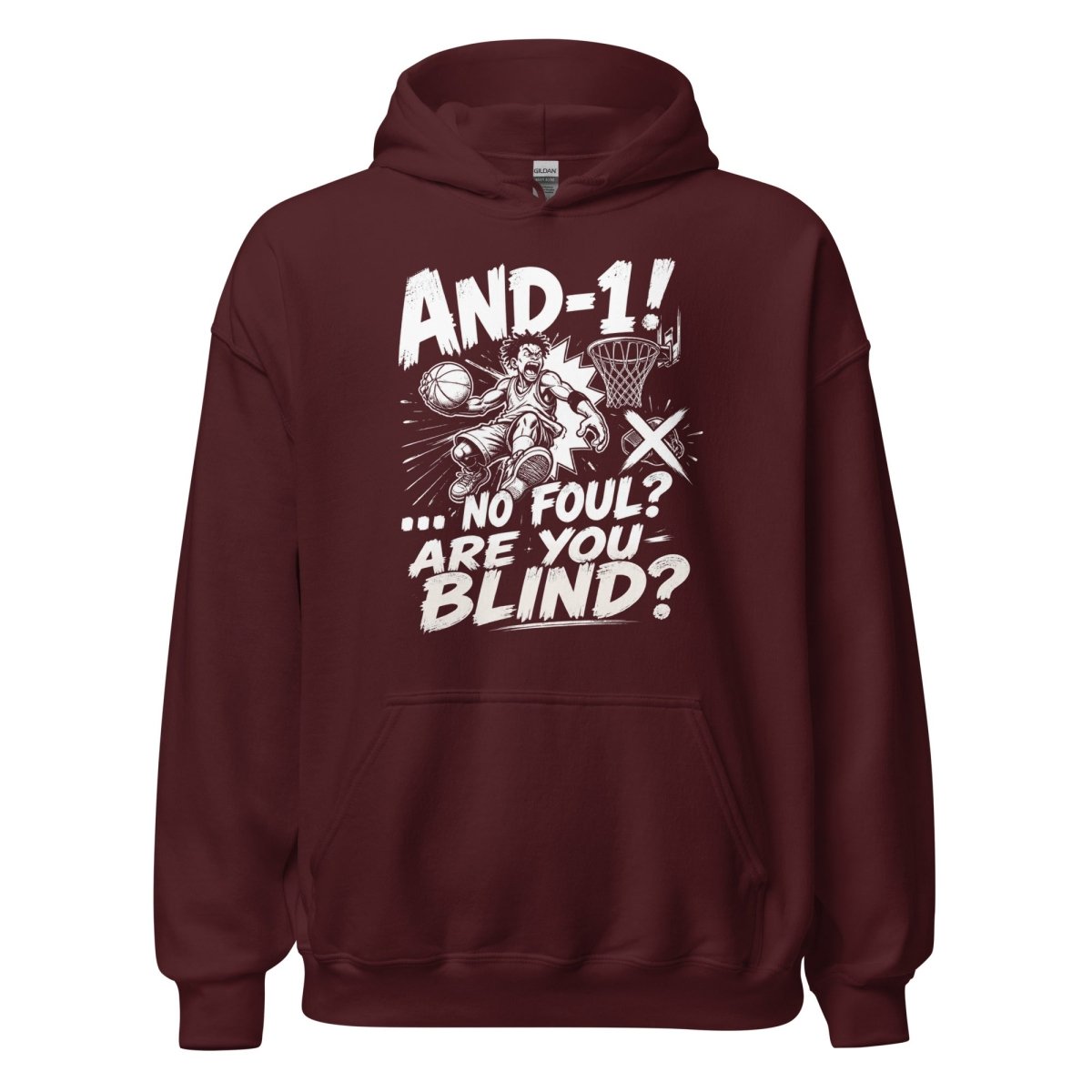Hoodie "AND 1" – Basketball Streetwear S–5XL | Black Ursus - Streetwear - size_range | Black Ursus