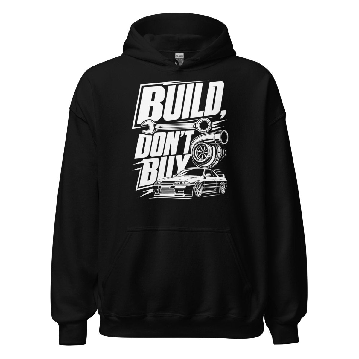 Hoodie "Build Dont Buy" – Gym & Bodybuilding S–5XL | Black Ursus - Streetwear - size_range | Black Ursus