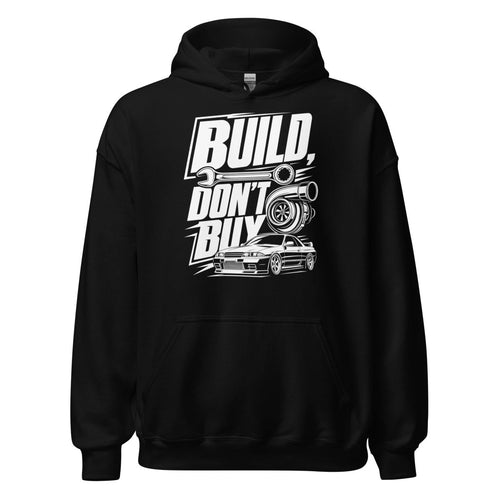 Hoodie "Build Dont Buy" – Gym & Bodybuilding S–5XL | Black Ursus - Streetwear - size_range | Black Ursus