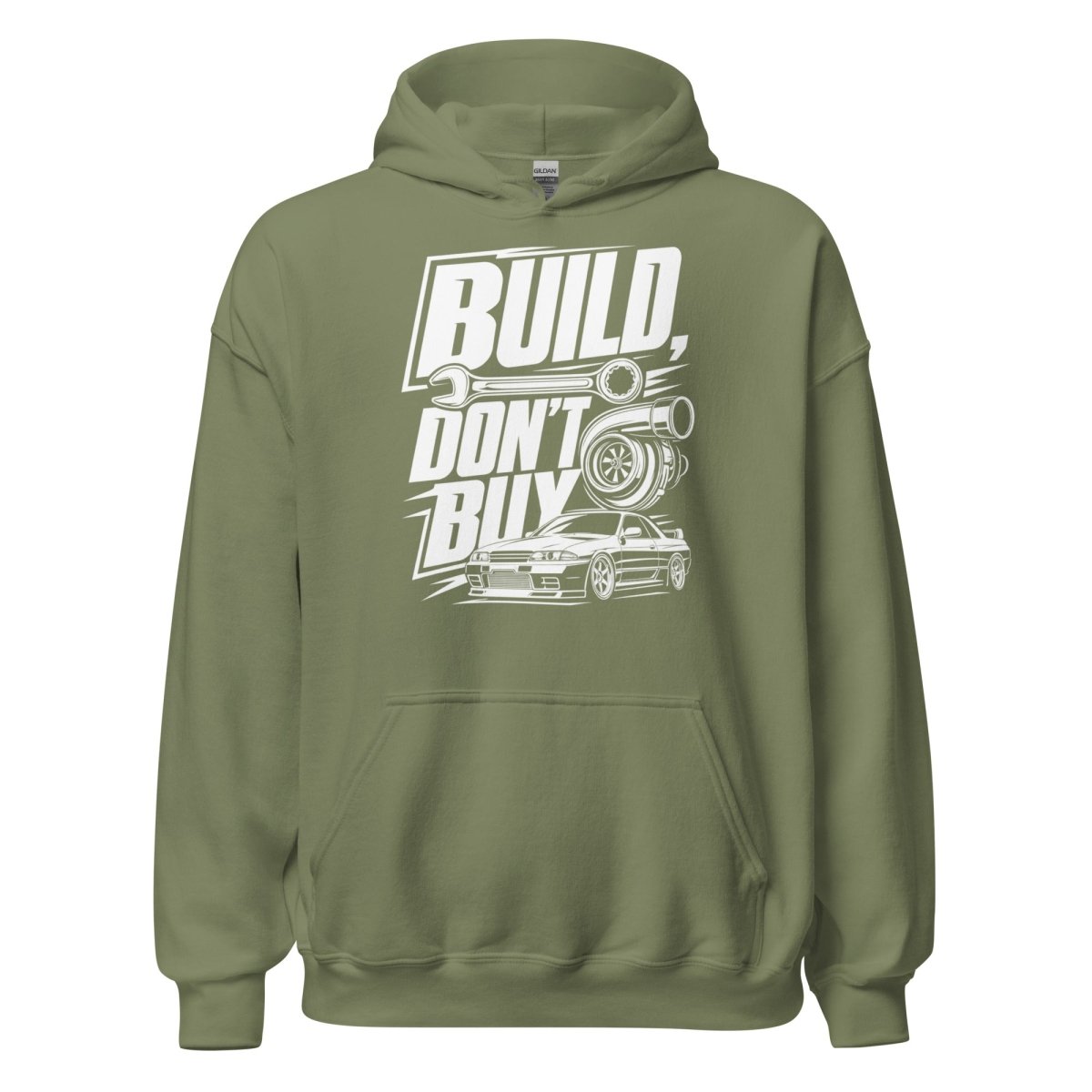 Hoodie "Build Dont Buy" – Gym & Bodybuilding S–5XL | Black Ursus - Streetwear - size_range | Black Ursus