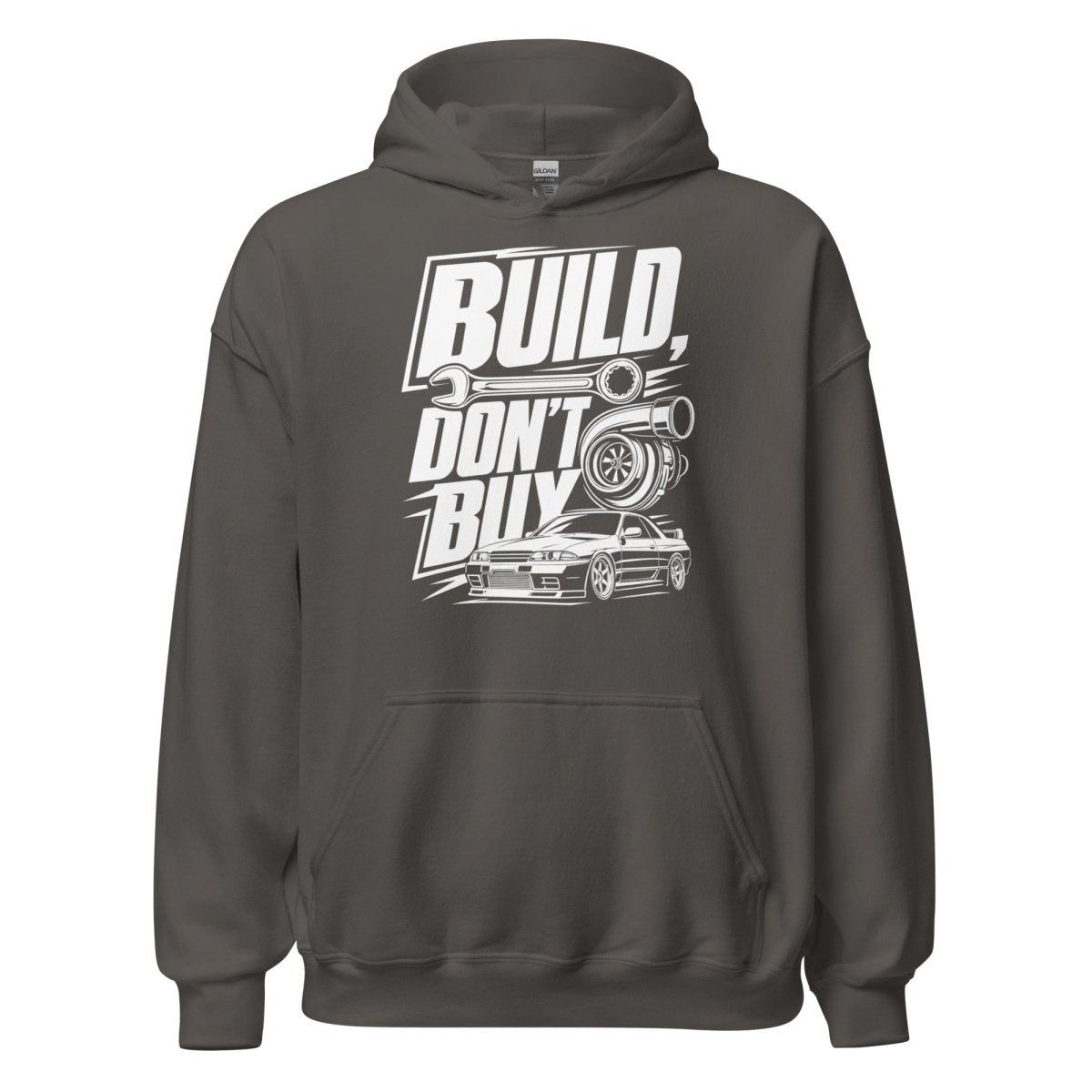 Hoodie "Build Dont Buy" – Gym & Bodybuilding S–5XL | Black Ursus - Streetwear - size_range | Black Ursus