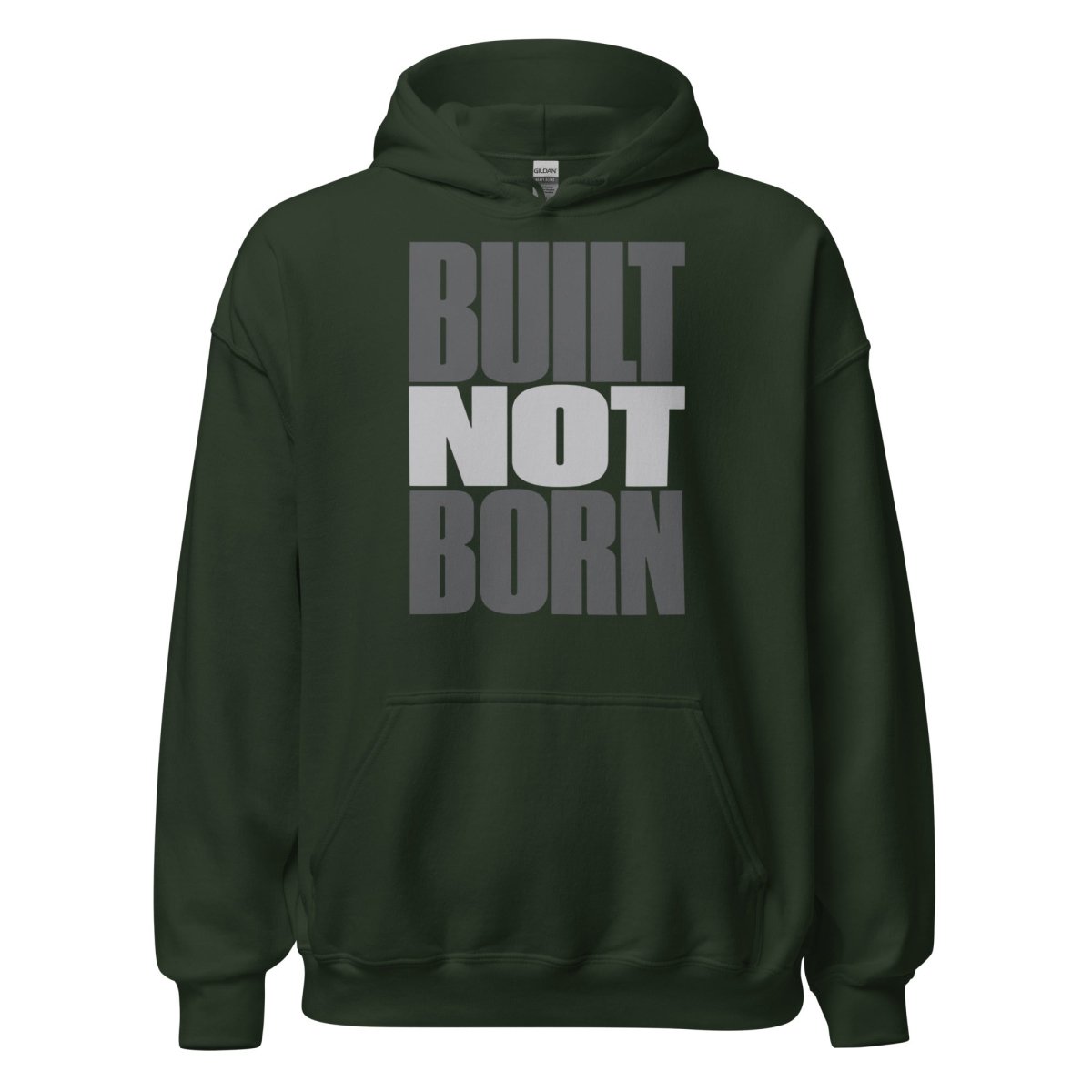 Hoodie "Built Not Born" – Gym & Bodybuilding S–5XL | Black Ursus - Streetwear - size_range | Black Ursus