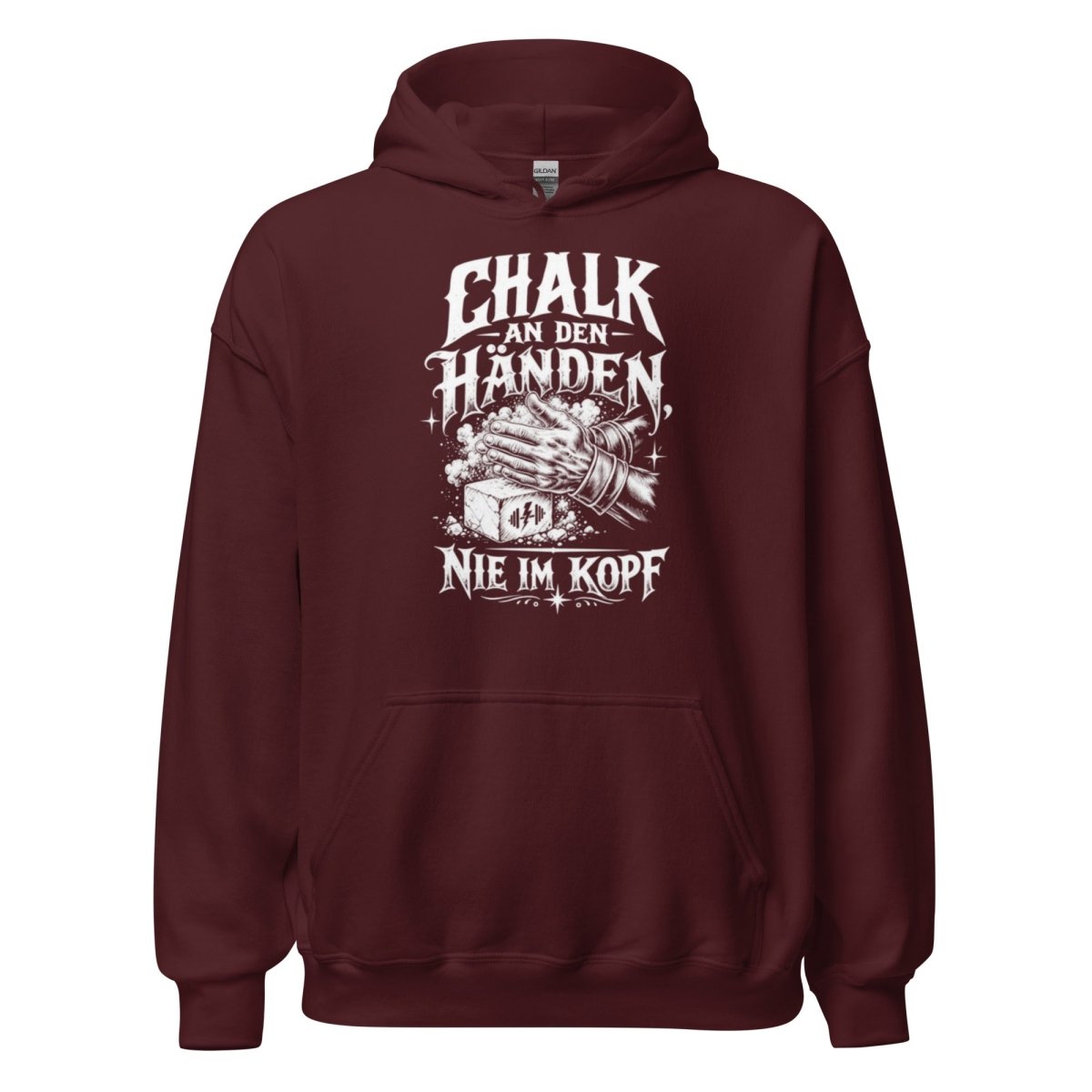 Hoodie "Chalk An Den Händen, Nie Im Kopf" – Gym & Bodybuilding S–5XL | Black Ursus - Streetwear - size_range | Black Ursus