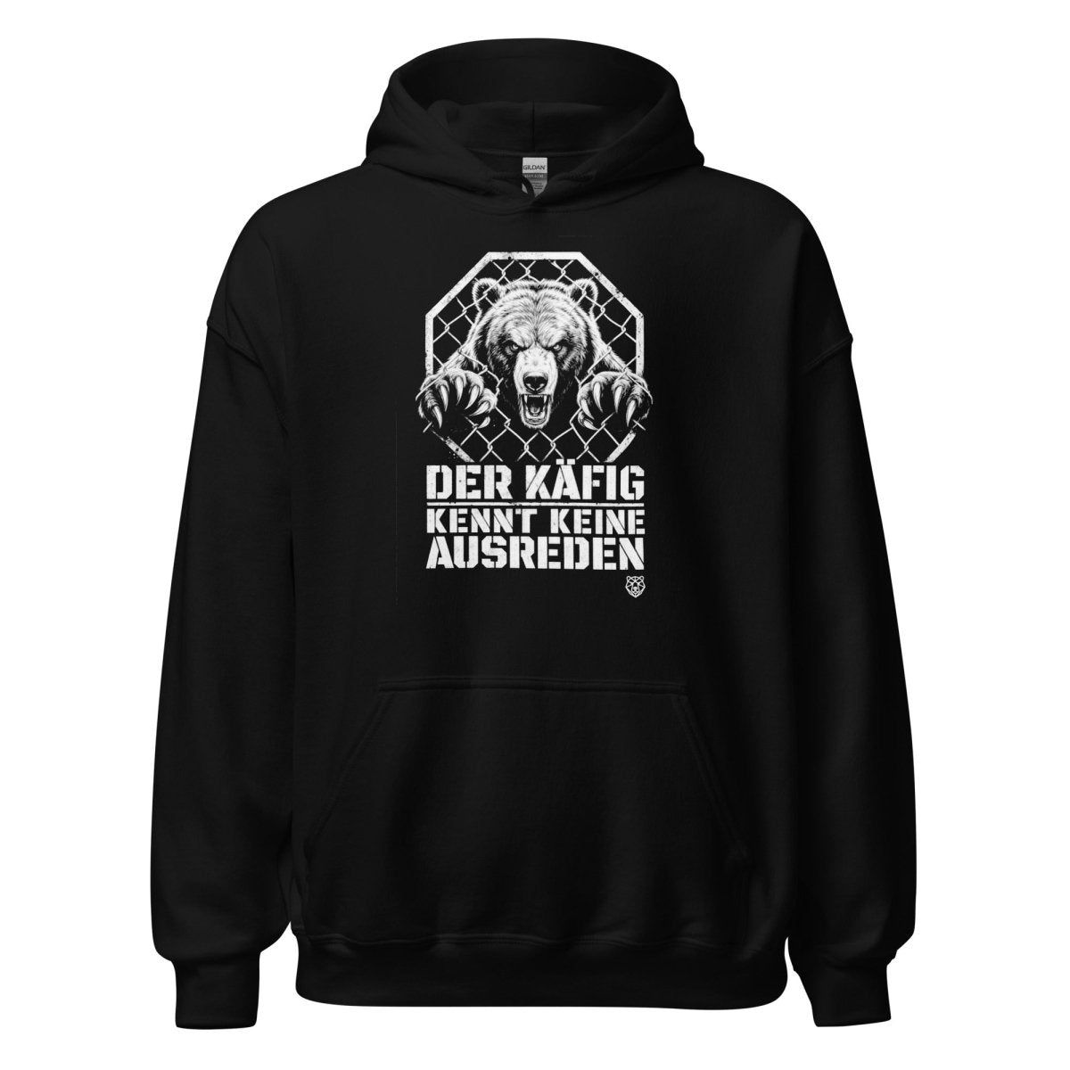 Hoodie "Der Käfig Kennt Keine Ausreden" – MMA & Käfigkampf S–5XL | Black Ursus - Streetwear - S–5XL | Black Ursus