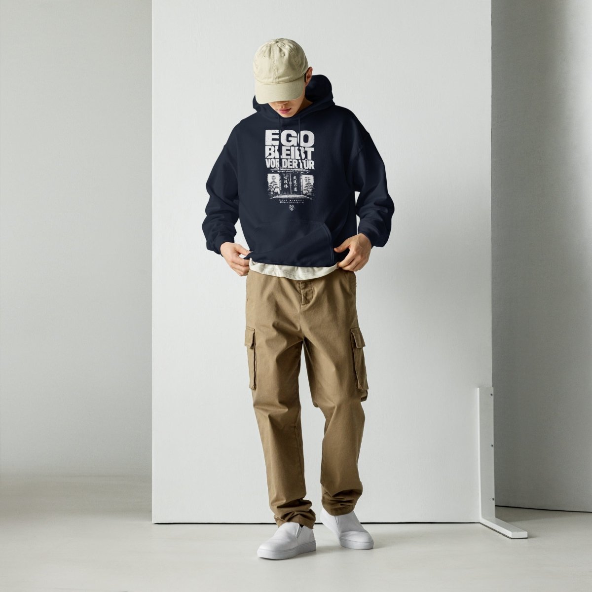 Hoodie "Ego bleibt vor der Tür" – BJJ & Jiu-Jitsu S–5XL | Black Ursus - Streetwear - size_range | Black Ursus