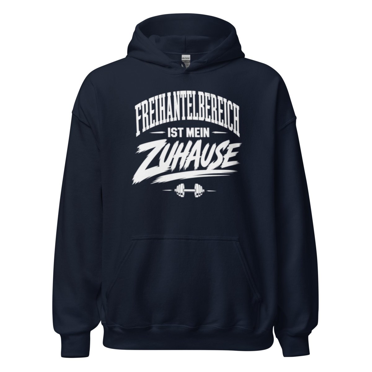Hoodie "Freihantelbereich Ist Mein Zuhause" – Gym & Bodybuilding S–5XL | Black Ursus - Streetwear - size_range | Black Ursus