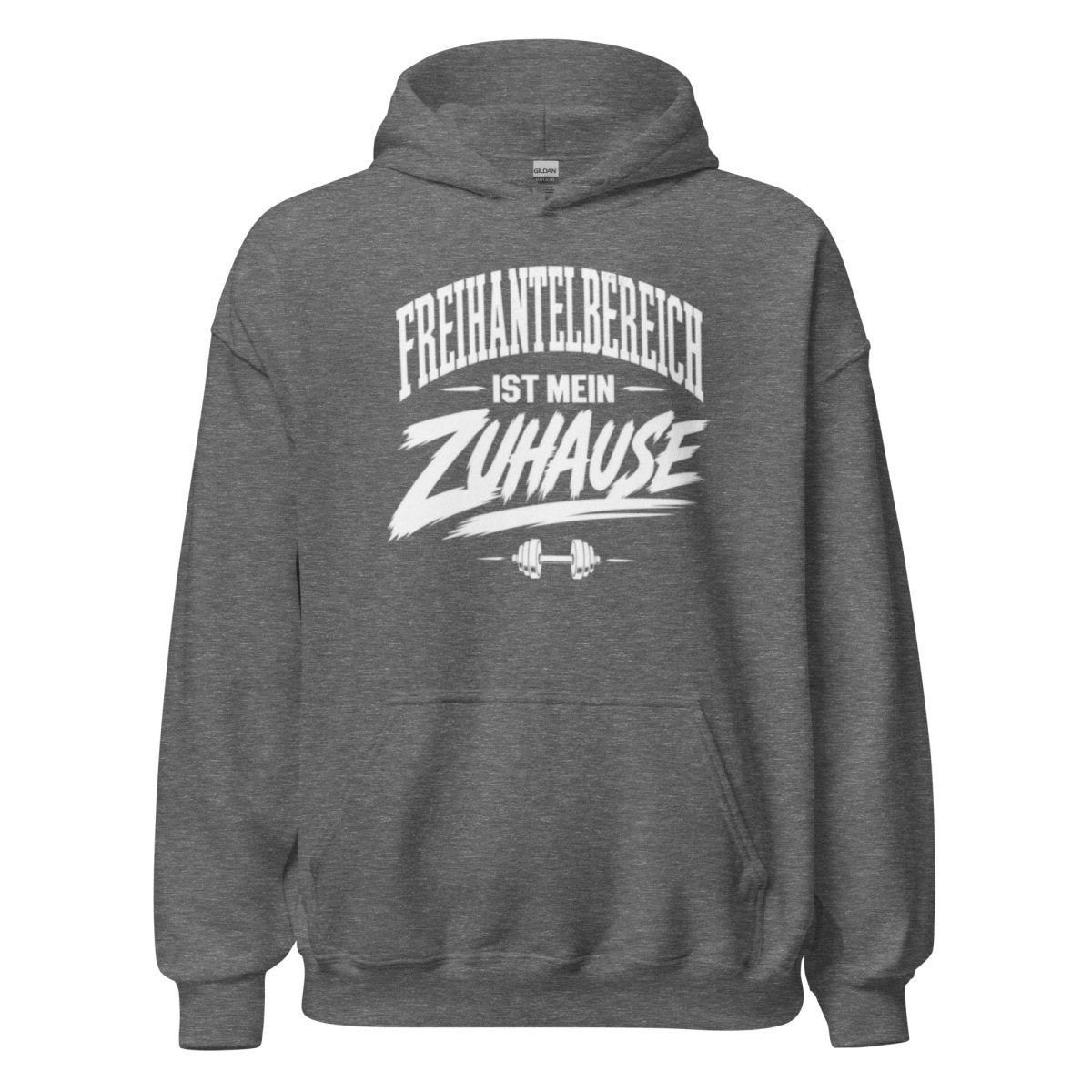 Hoodie "Freihantelbereich Ist Mein Zuhause" – Gym & Bodybuilding S–5XL | Black Ursus - Streetwear - size_range | Black Ursus