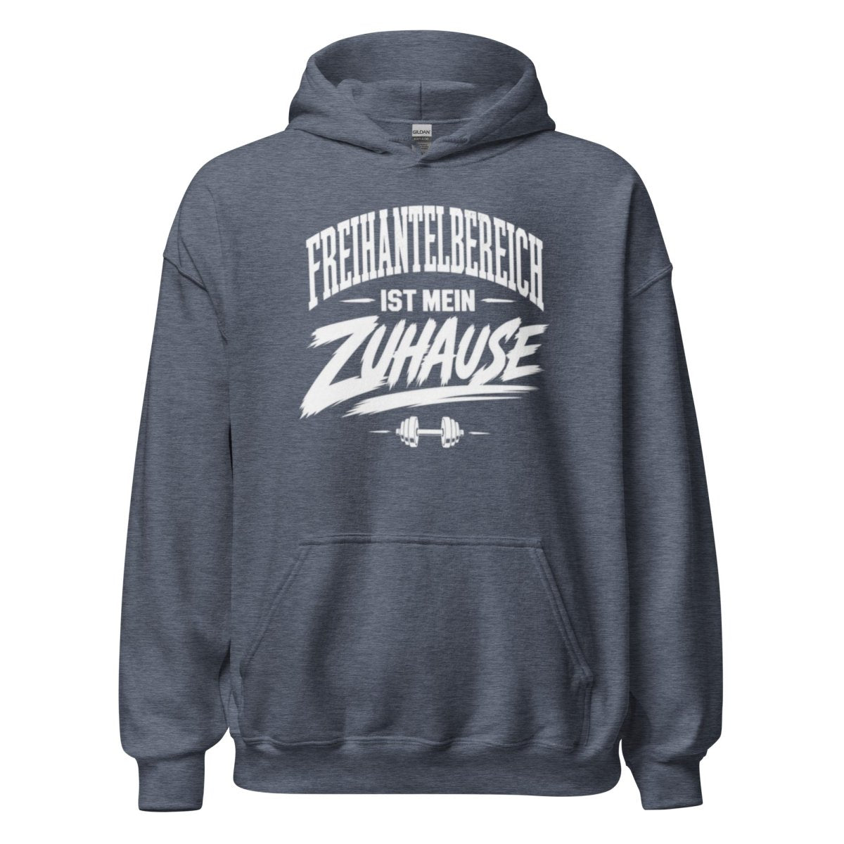 Hoodie "Freihantelbereich Ist Mein Zuhause" – Gym & Bodybuilding S–5XL | Black Ursus - Streetwear - size_range | Black Ursus