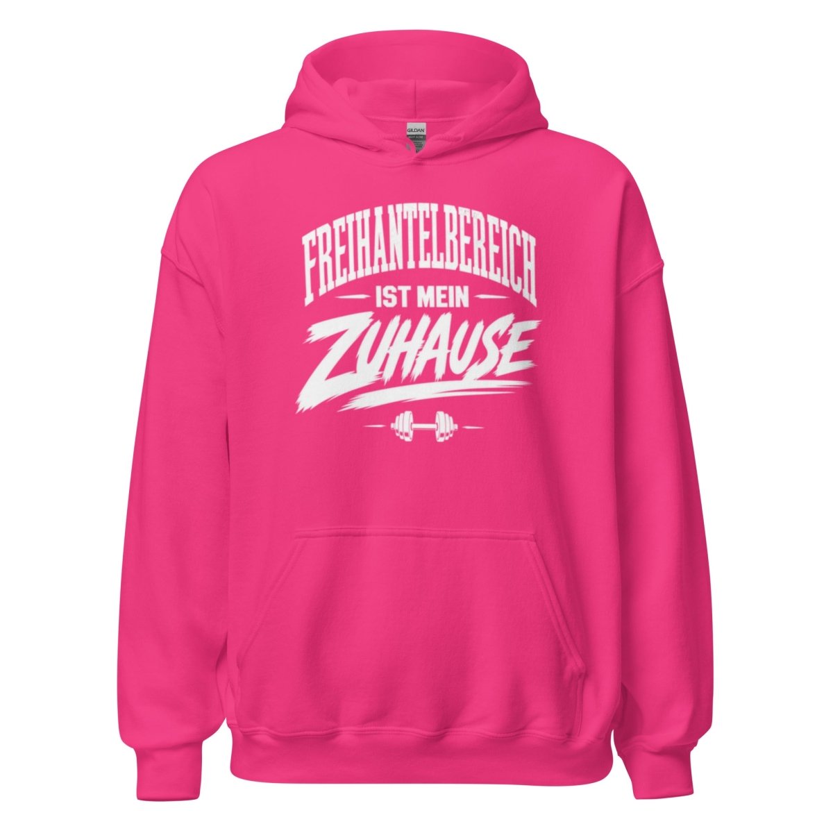 Hoodie "Freihantelbereich Ist Mein Zuhause" – Gym & Bodybuilding S–5XL | Black Ursus - Streetwear - size_range | Black Ursus