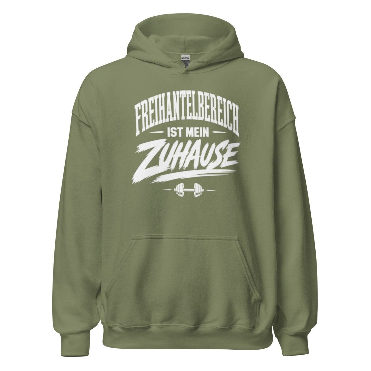 Hoodie "Freihantelbereich Ist Mein Zuhause" – Gym & Bodybuilding S–5XL | Black Ursus - Streetwear - size_range | Black Ursus