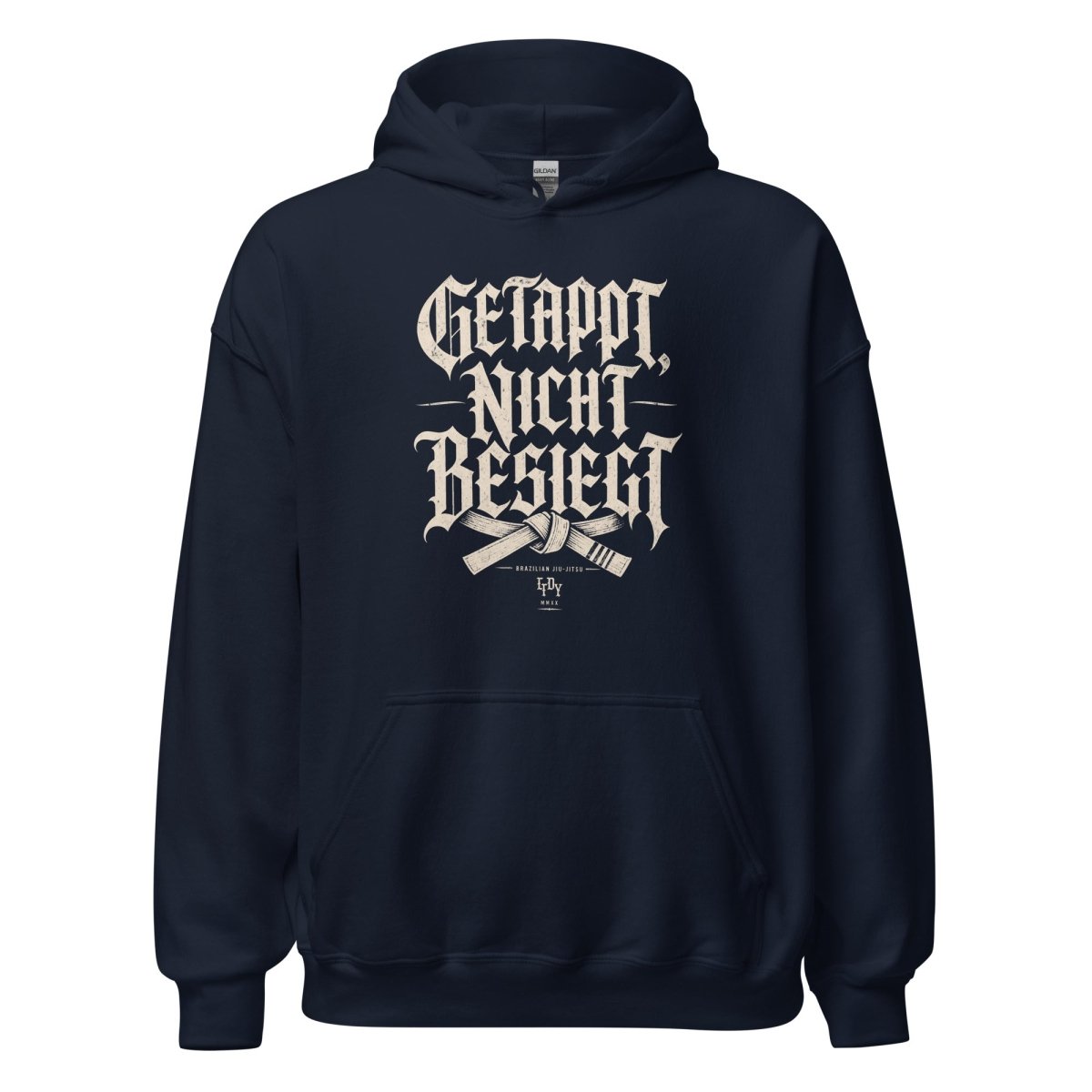 Hoodie "GETAPPT, NICHT BESIEGT" – BJJ & Jiu-Jitsu S–5XL | Black Ursus - Streetwear - size_range | Black Ursus