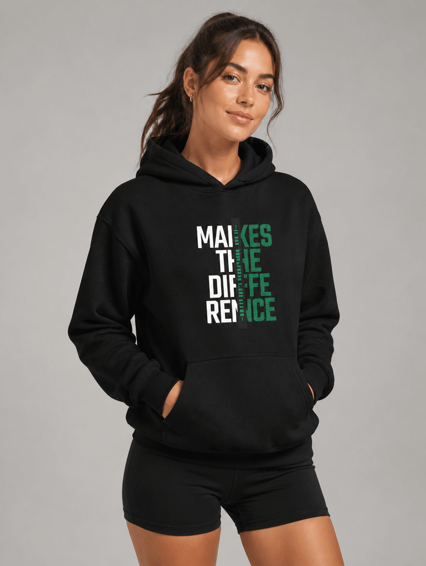 Hoodie "Makes the Difference" – Gym & Bodybuilding S–5XL | Black Ursus - Streetwear - size_range | Black Ursus