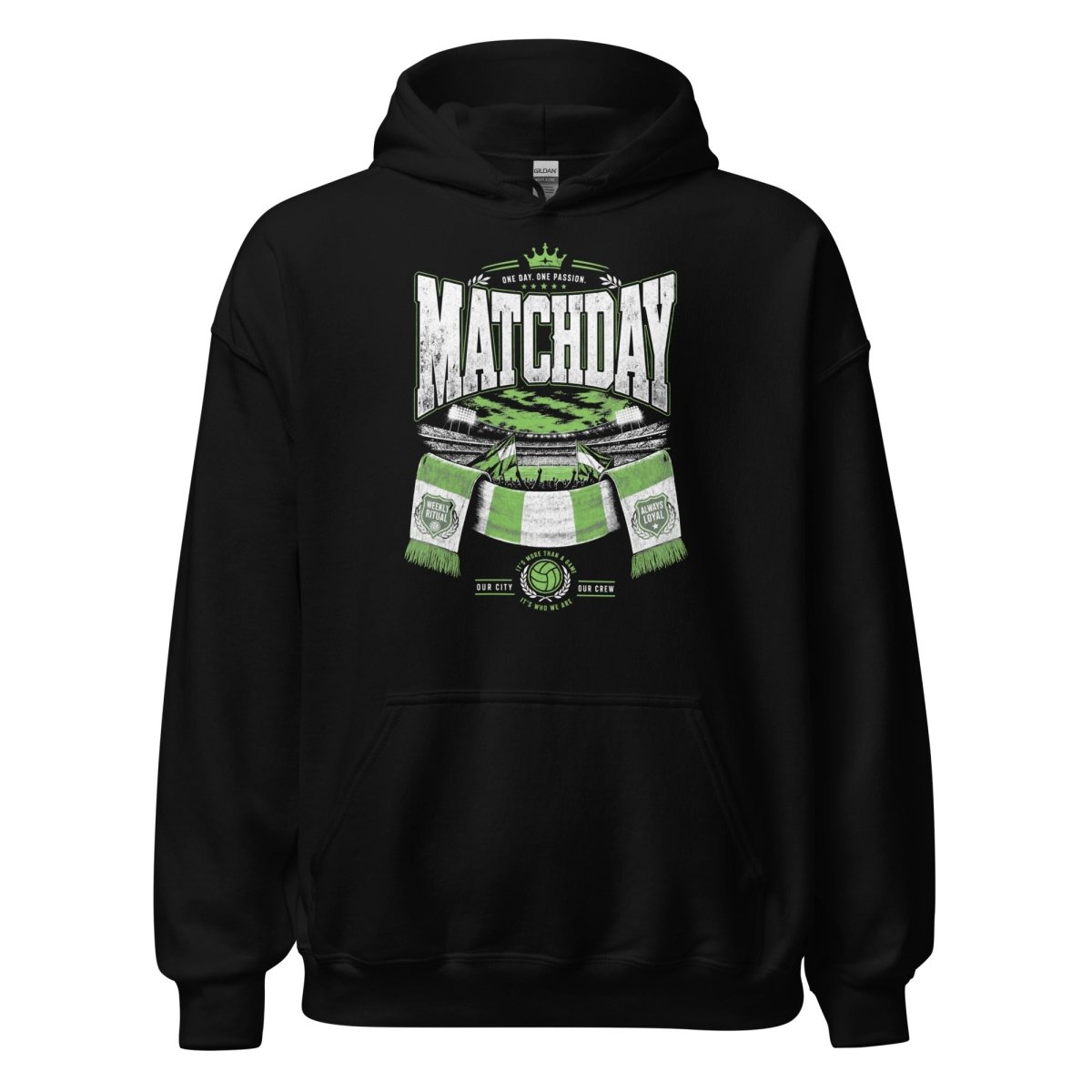 Hoodie "MATCHDAY" – Fußball & Fankurve S–5XL | Black Ursus - Streetwear - size_range | Black Ursus