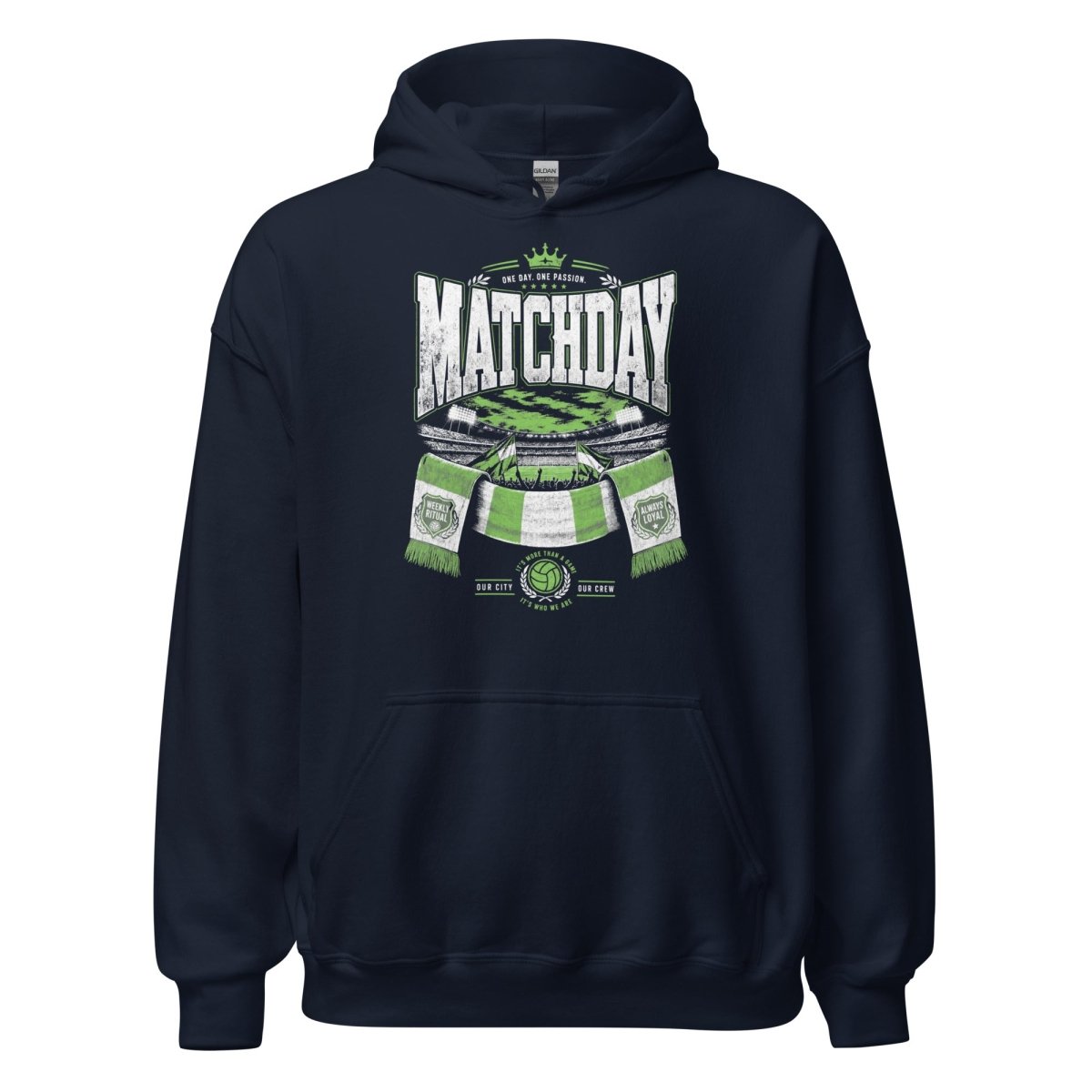 Hoodie "MATCHDAY" – Fußball & Fankurve S–5XL | Black Ursus - Streetwear - size_range | Black Ursus