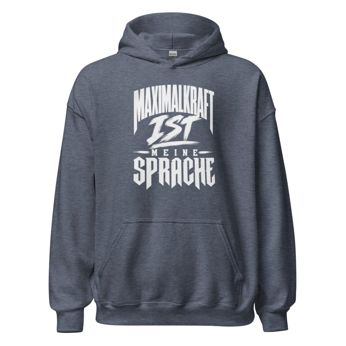 Hoodie "Maximalkraft Ist Meine Sprache" – Gym & Bodybuilding S–5XL | Black Ursus - Streetwear - size_range | Black Ursus