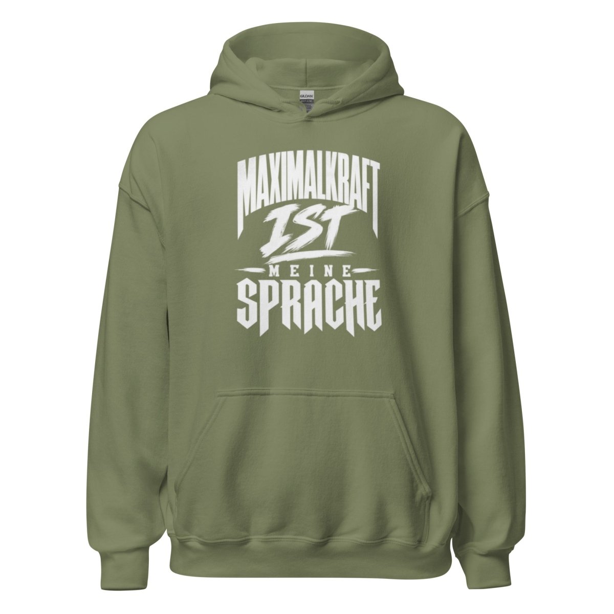 Hoodie "Maximalkraft Ist Meine Sprache" – Gym & Bodybuilding S–5XL | Black Ursus - Streetwear - size_range | Black Ursus