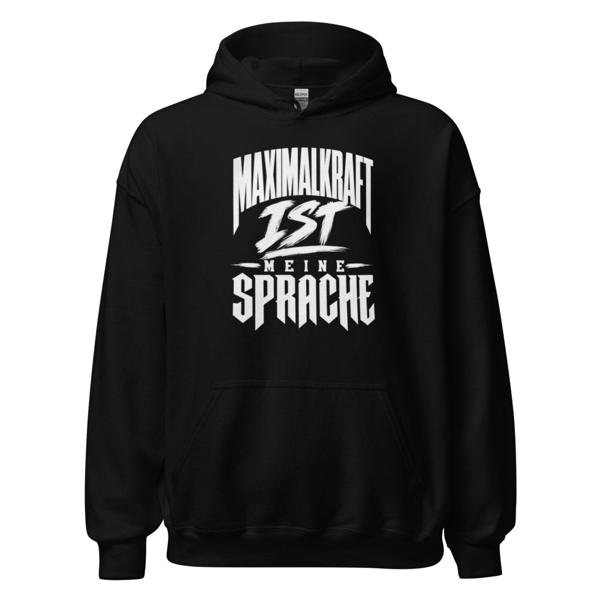 Hoodie "Maximalkraft Ist Meine Sprache" – Gym & Bodybuilding S–5XL | Black Ursus - Streetwear - size_range | Black Ursus