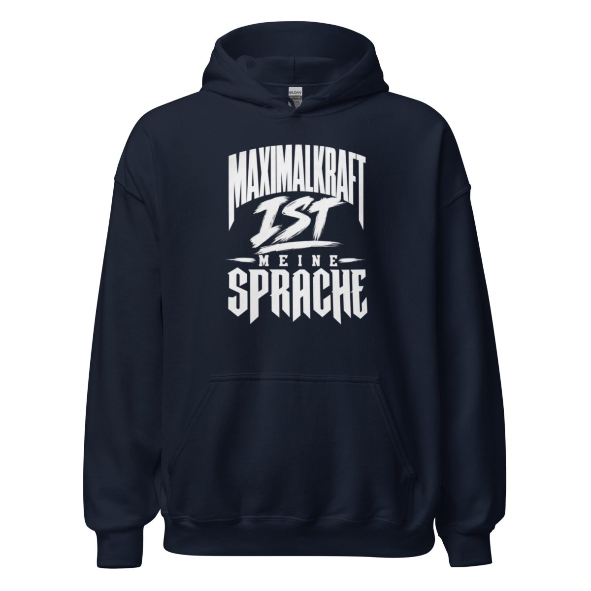 Hoodie "Maximalkraft Ist Meine Sprache" – Gym & Bodybuilding S–5XL | Black Ursus - Streetwear - size_range | Black Ursus