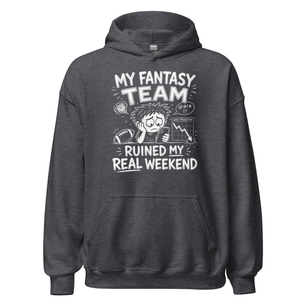 Hoodie "MY FANTASY" – Football Streetwear S–5XL | Black Ursus - Streetwear - size_range | Black Ursus