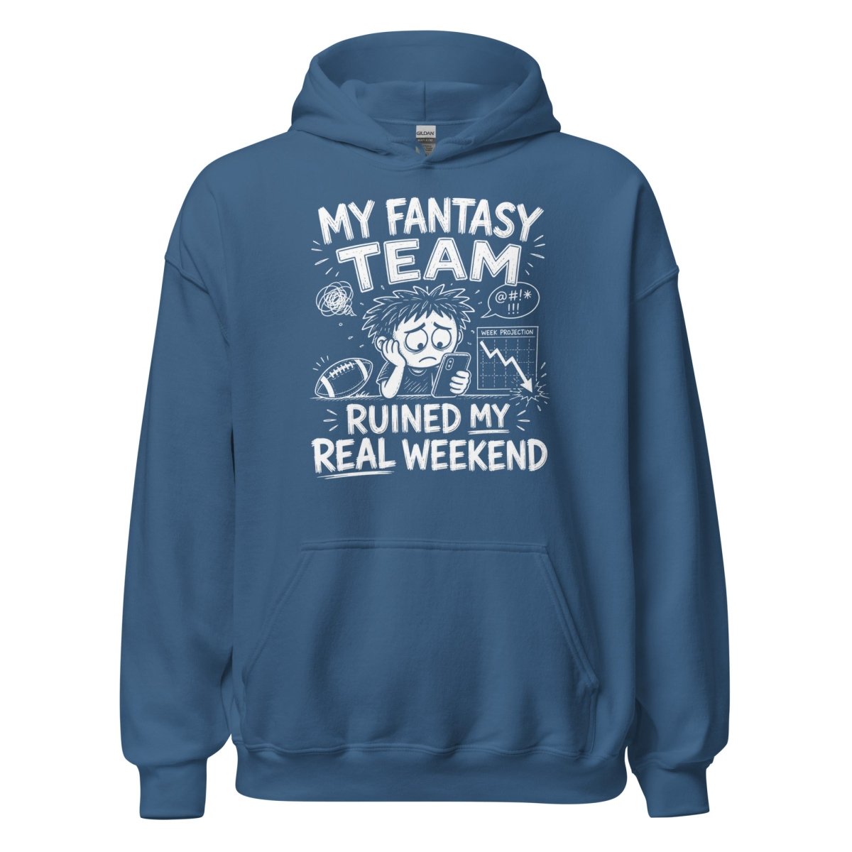Hoodie "MY FANTASY" – Football Streetwear S–5XL | Black Ursus - Streetwear - size_range | Black Ursus