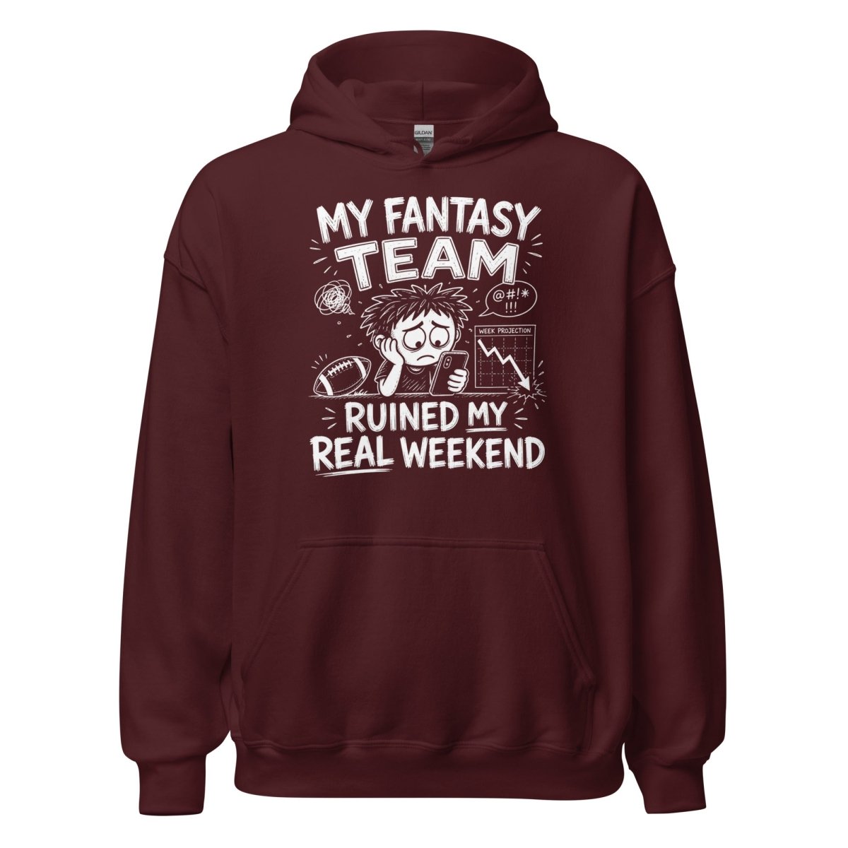 Hoodie "MY FANTASY" – Football Streetwear S–5XL | Black Ursus - Streetwear - size_range | Black Ursus