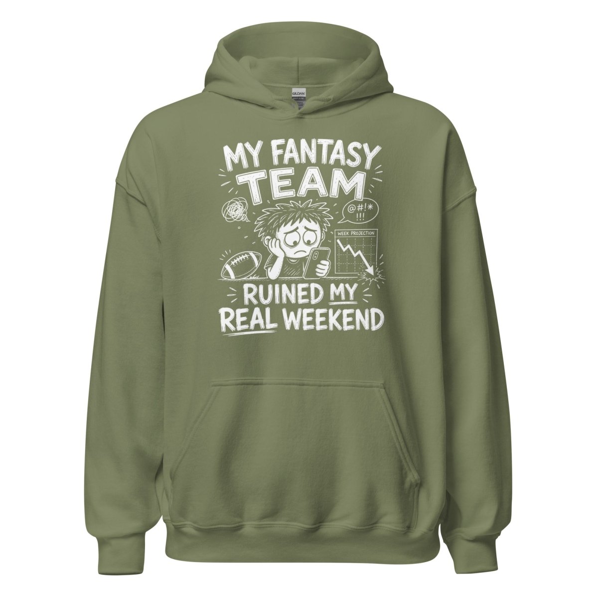 Hoodie "MY FANTASY" – Football Streetwear S–5XL | Black Ursus - Streetwear - size_range | Black Ursus