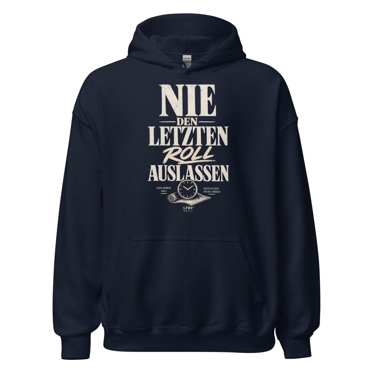 Hoodie "NIE DEN LETZTEN ROLL AUSLASSEN" – BJJ & Jiu-Jitsu S–5XL | Black Ursus - Streetwear - size_range | Black Ursus