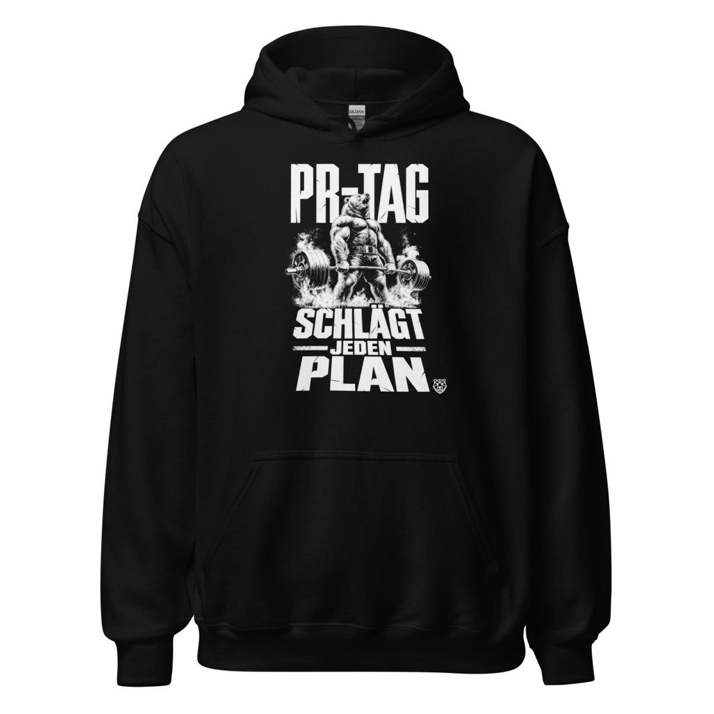 Hoodie "PR-Tag Schlägt Jeden Plan" – Gym & Bodybuilding S–5XL | Black Ursus - Streetwear - S–5XL | Black Ursus