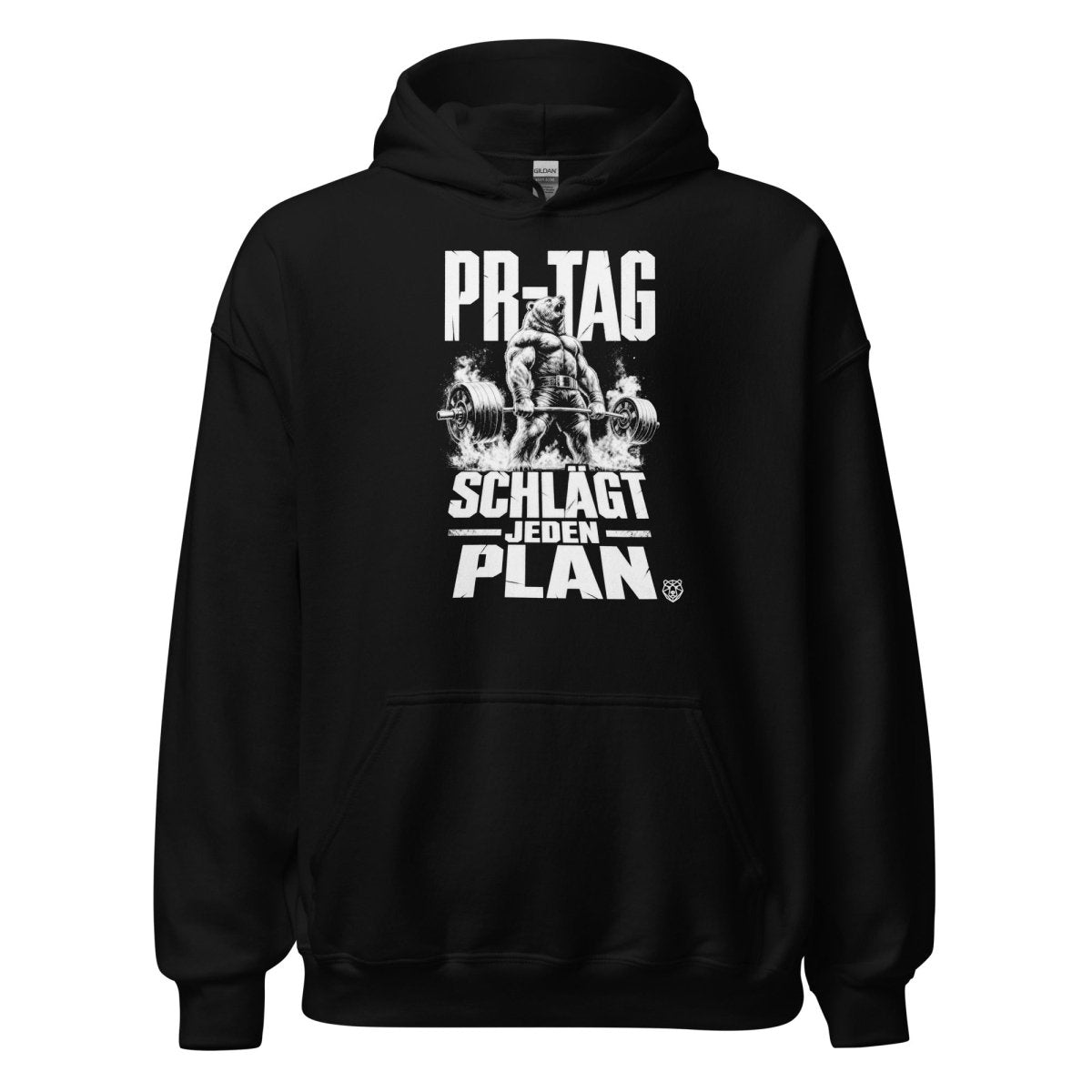 Hoodie "PR-Tag Schlägt Jeden Plan" – Gym & Bodybuilding S–5XL | Black Ursus - Streetwear - S–5XL | Black Ursus