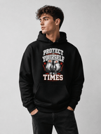 Hoodie "PROTECT YOURSELF" – BJJ & Jiu-Jitsu S–5XL | Black Ursus - Streetwear - size_range | Black Ursus