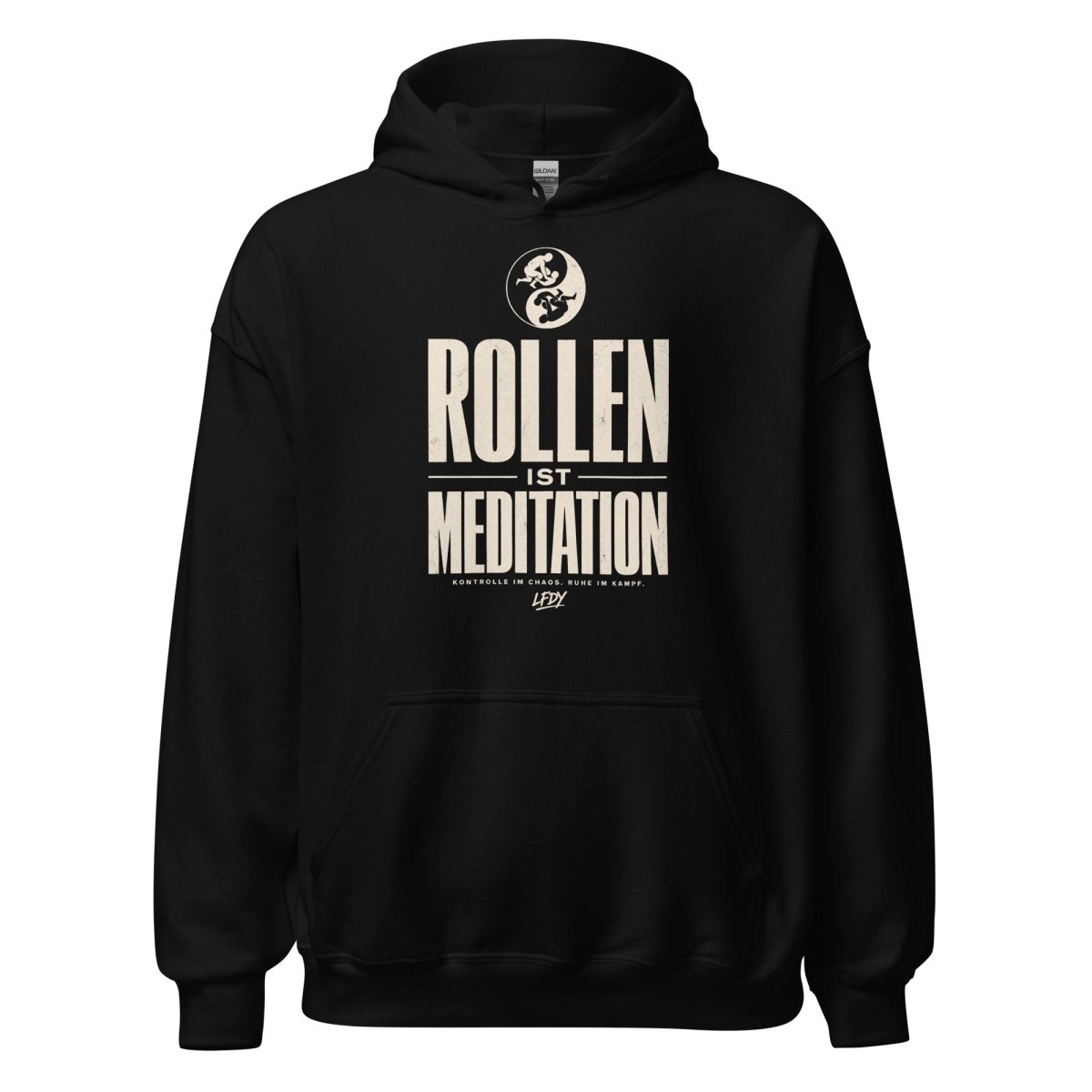 Hoodie "ROLLEN IST MEDITATION" – BJJ & Jiu-Jitsu S–5XL | Black Ursus - Streetwear - size_range | Black Ursus
