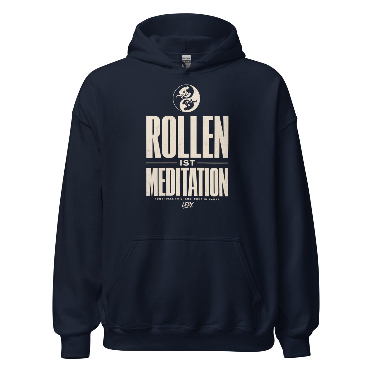 Hoodie "ROLLEN IST MEDITATION" – BJJ & Jiu-Jitsu S–5XL | Black Ursus - Streetwear - size_range | Black Ursus