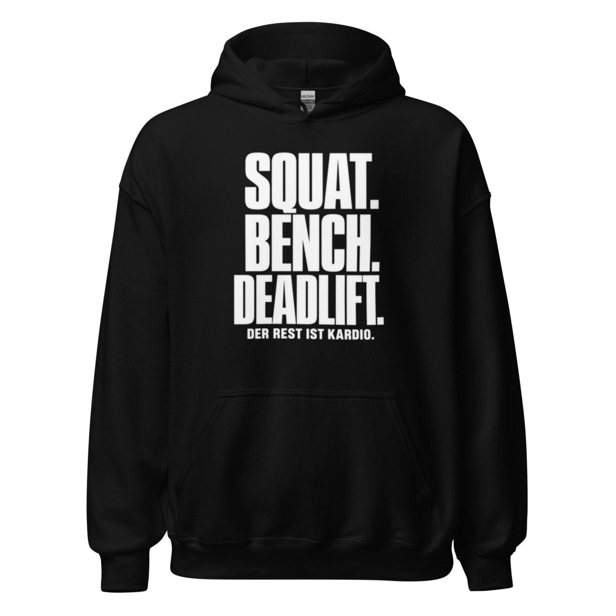 Hoodie "Squat. Bench. Deadlift." – Gym & Bodybuilding S–5XL | Black Ursus - Streetwear - size_range | Black Ursus