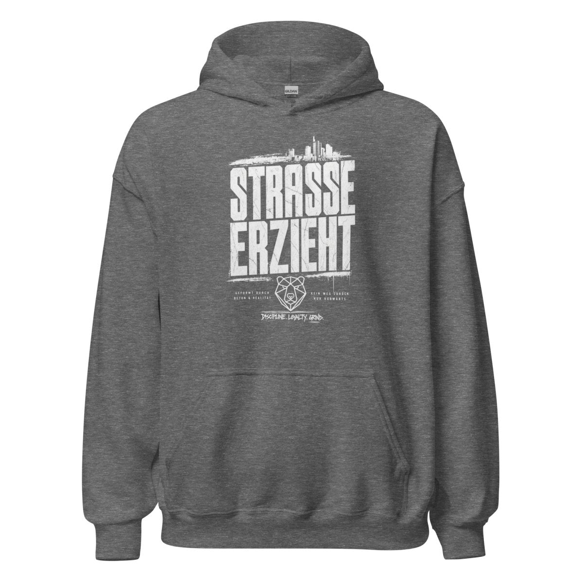 Hoodie "Straße erzieht" – Urban Streetwear S–5XL | Black Ursus - Streetwear - size_range | Black Ursus
